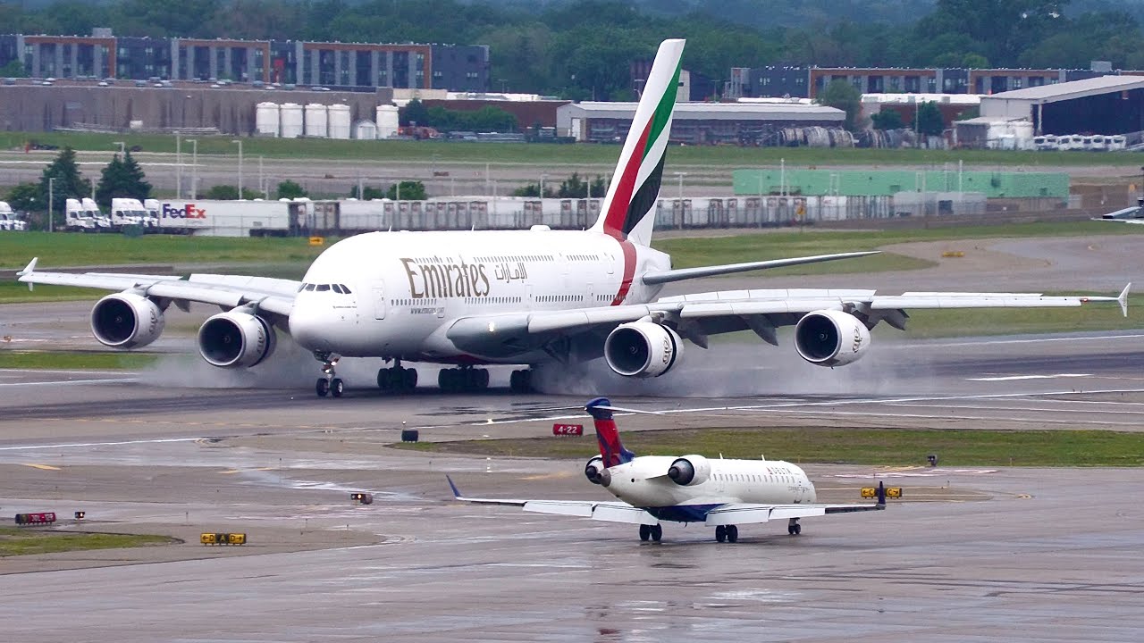 EMIRATES A380 EMERGENCY Diversion to MSP | FULL Landing, Turnaround, and Takeoff Coverage