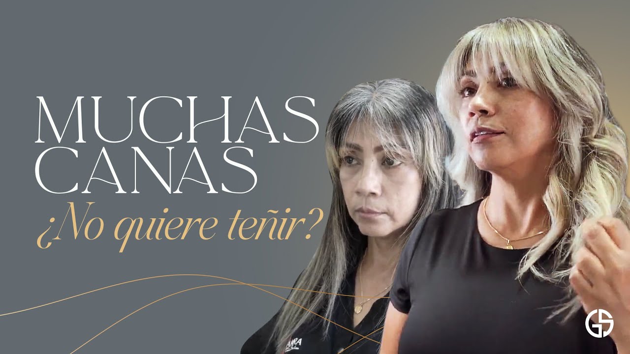 ¿CLIENTE CON MUCHAS CANAS PERO NO QUIERE TINTE? Esta técnica de balayage salva (y nadie enseña)