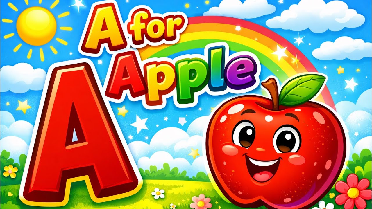 Alphabets world . A for apple educational video . Baby rhymes. Nursery rhymes. ABCD song ￼