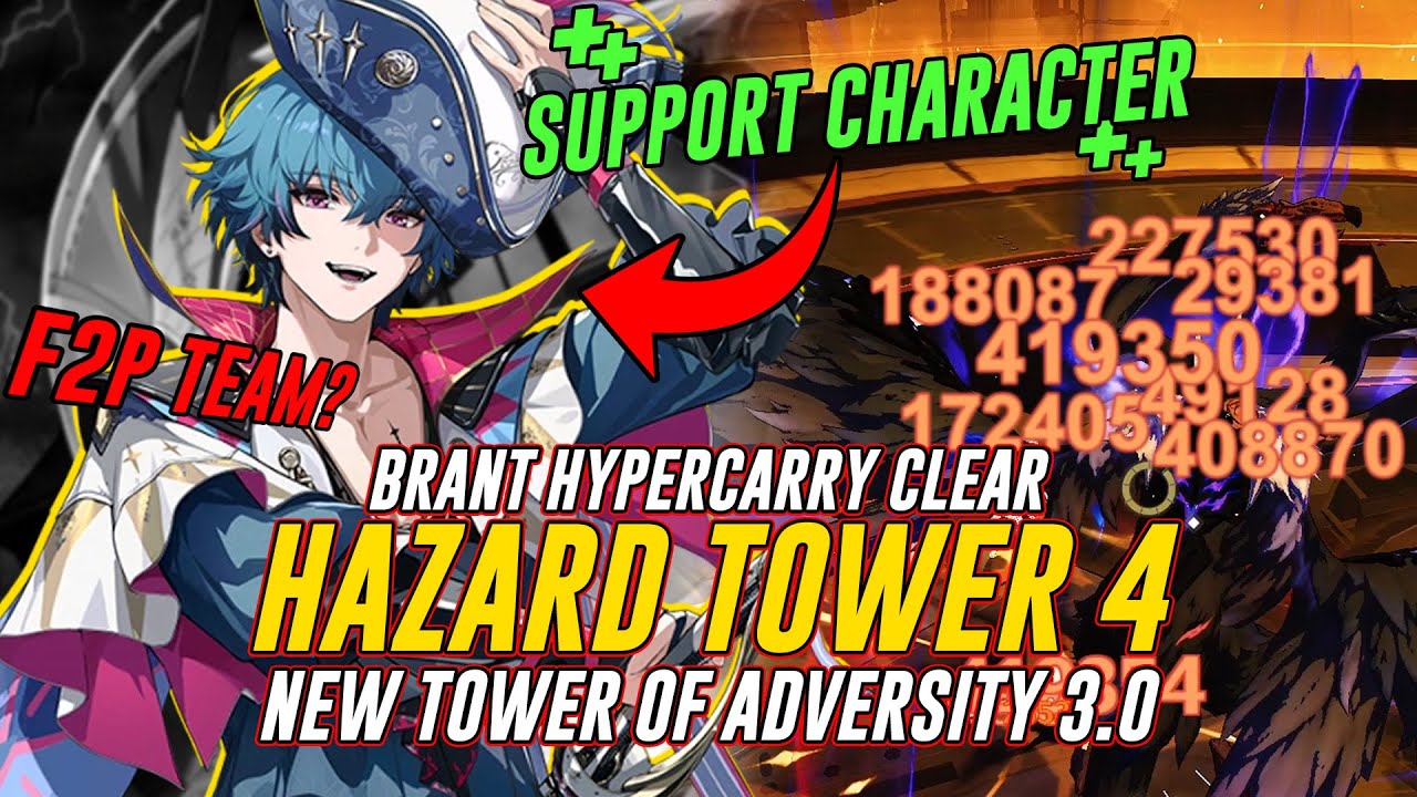 THE MOST SKIPPED CHARACTER! S0 R1 BRANT HYPERCARRY VS HAZARD TOWER | WUTHERING WAVES 3.0