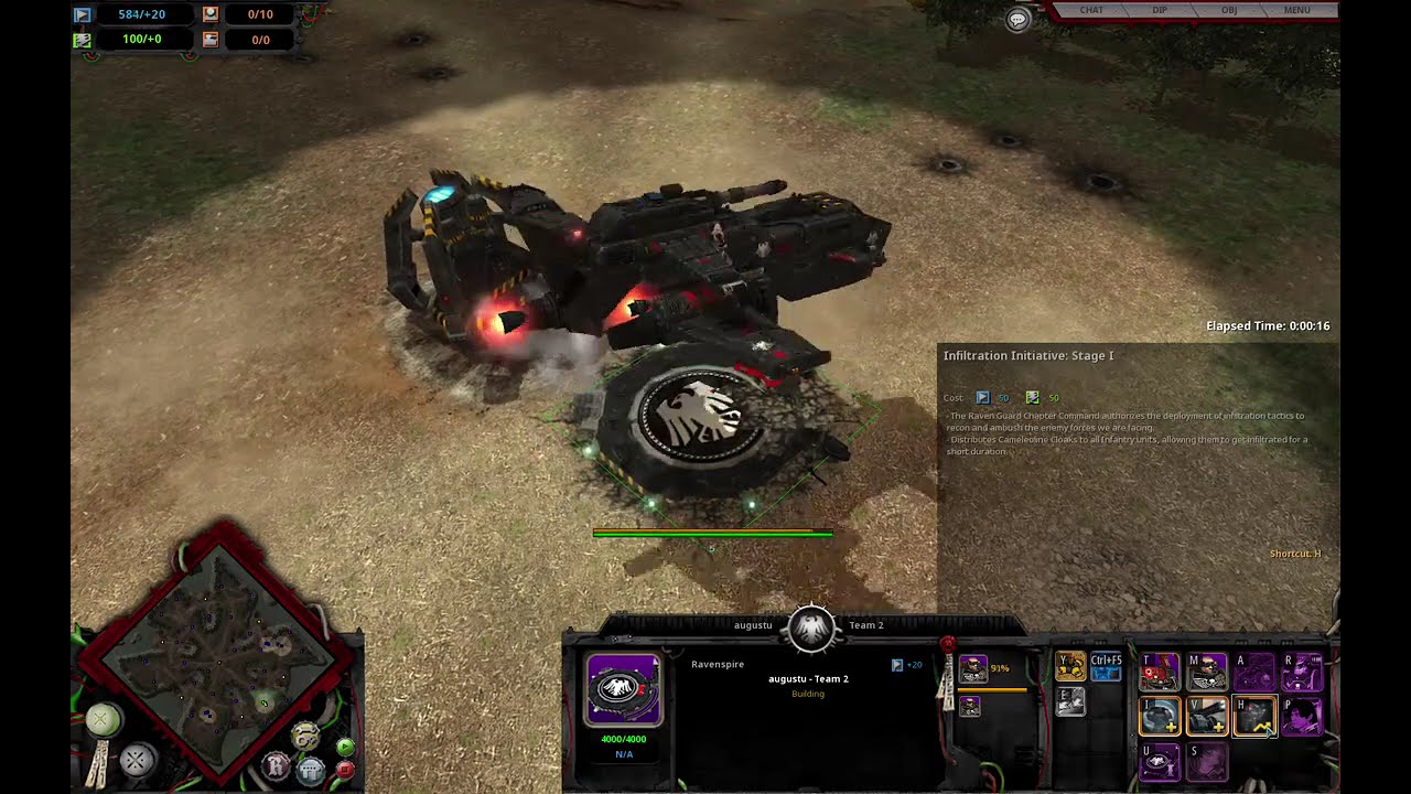 Warhammer 40K Dawn of War Definitive Edition (DE) Unification Casual PVP 3v3 as Raven Guard