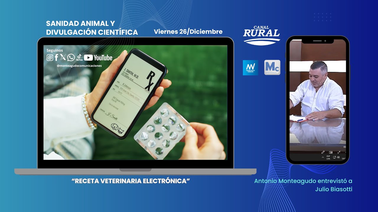 Sanidad animal 26 de diciembre: Receta Veterinaria Electrónica.