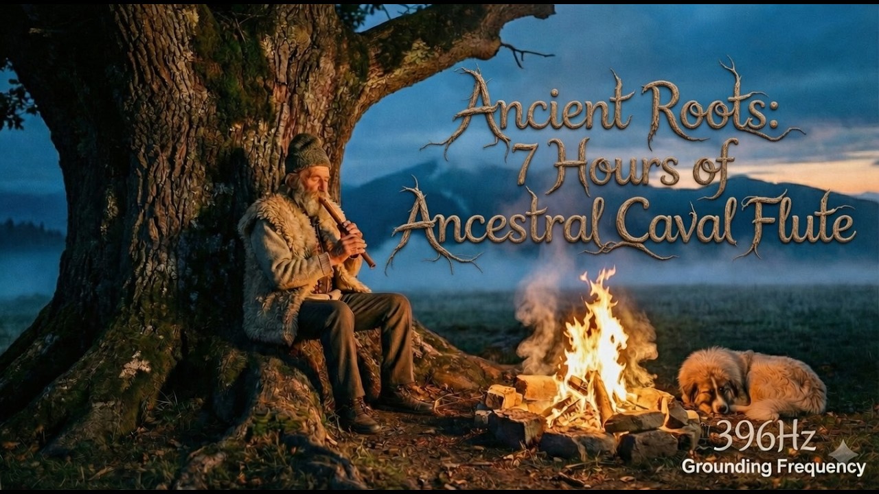 🌳 Ancient Roots: 7 Hours of Ancestral Caval Flute & 396Hz Grounding Tone 🔥 432Hz