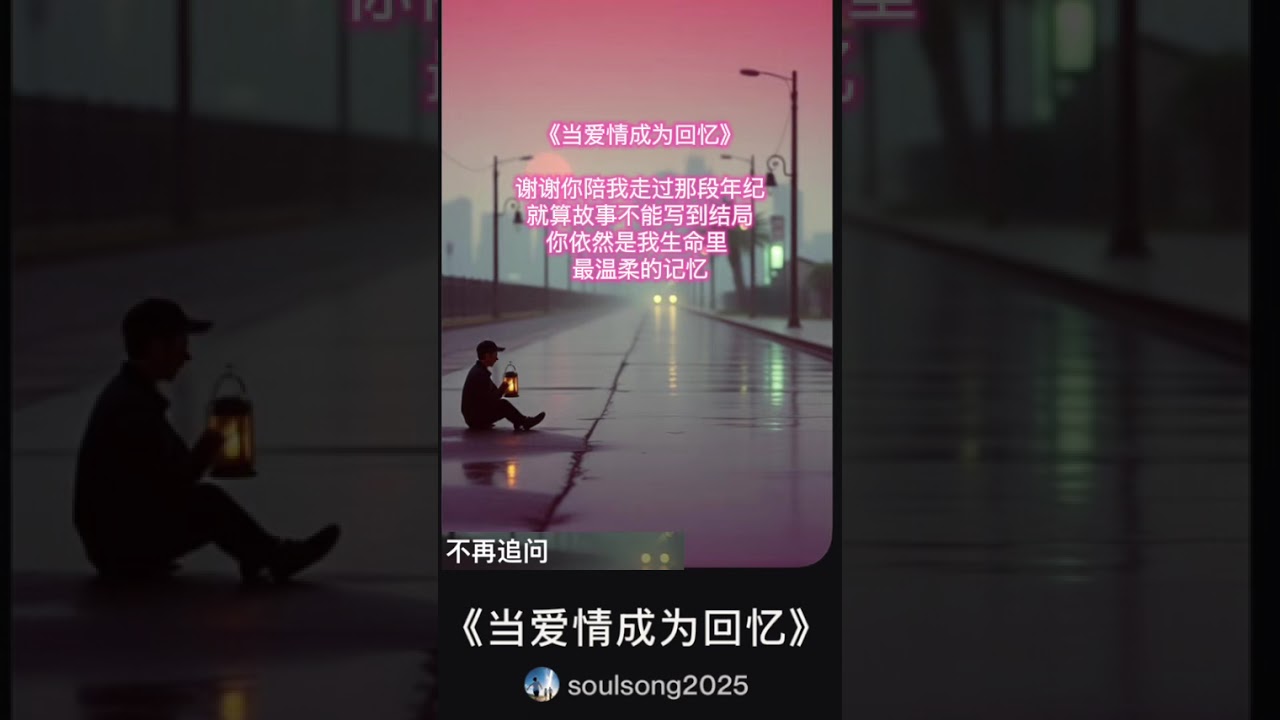 《当爱情成为回忆》 （完整版）（纯音乐） SoulSong（苏爽）_谢谢你陪我走过那段年纪，就算故事不能写到结局，你依然是我生命里，最温柔的记忆！