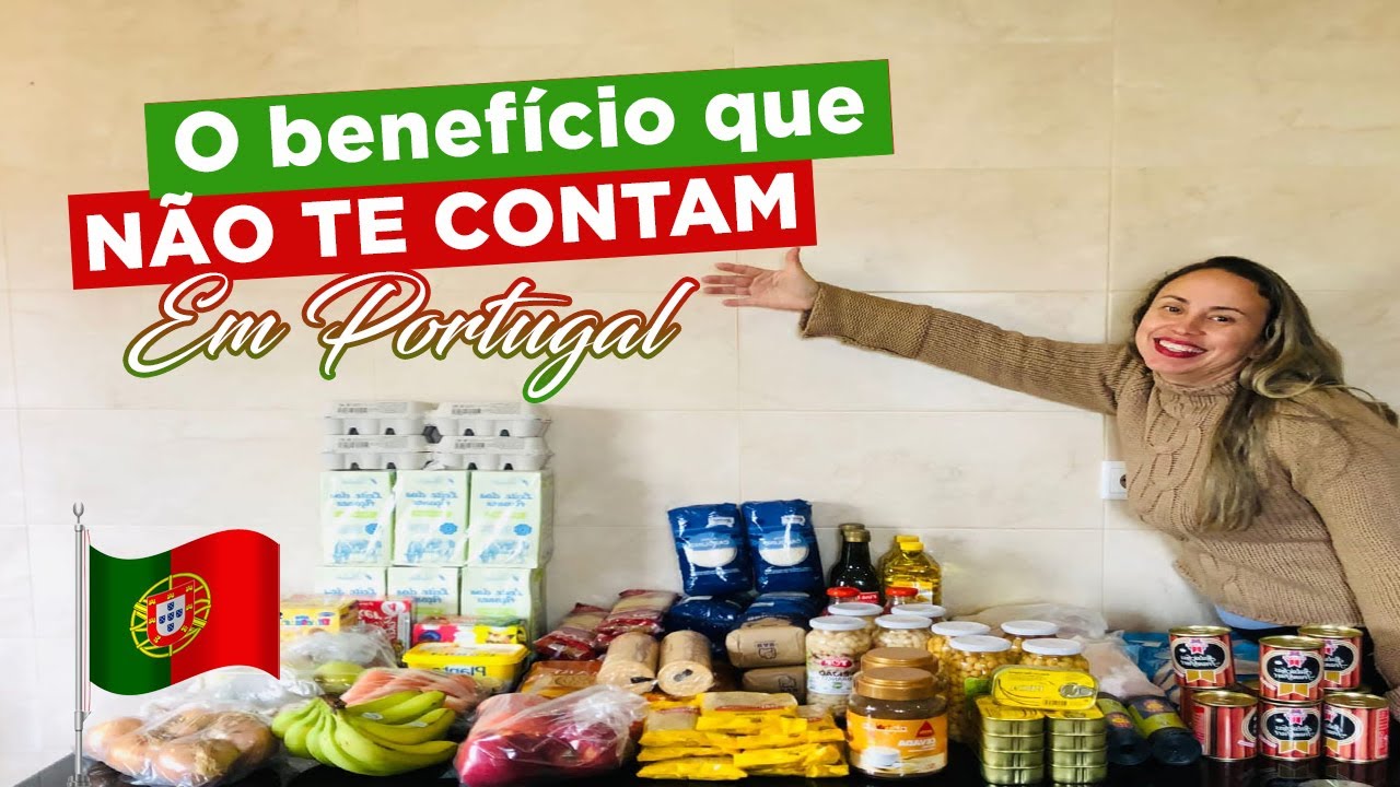 Neste vídeo mostro a cesta básica que recebi do governo de Portugal. #portugal #paçosdeferreira