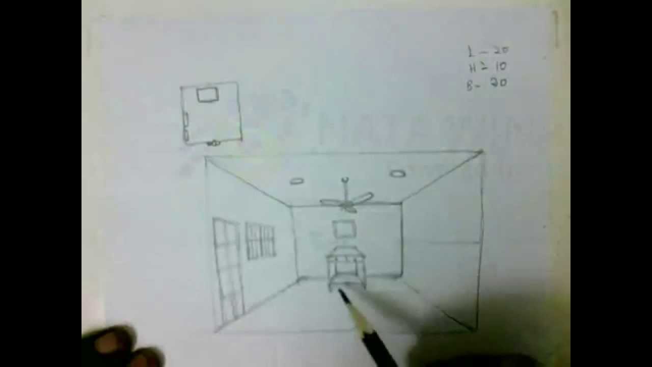 NATA WINARCH - One Point Perspective | Drawing an Interior of a Room | Mr. Jayaram Paul
