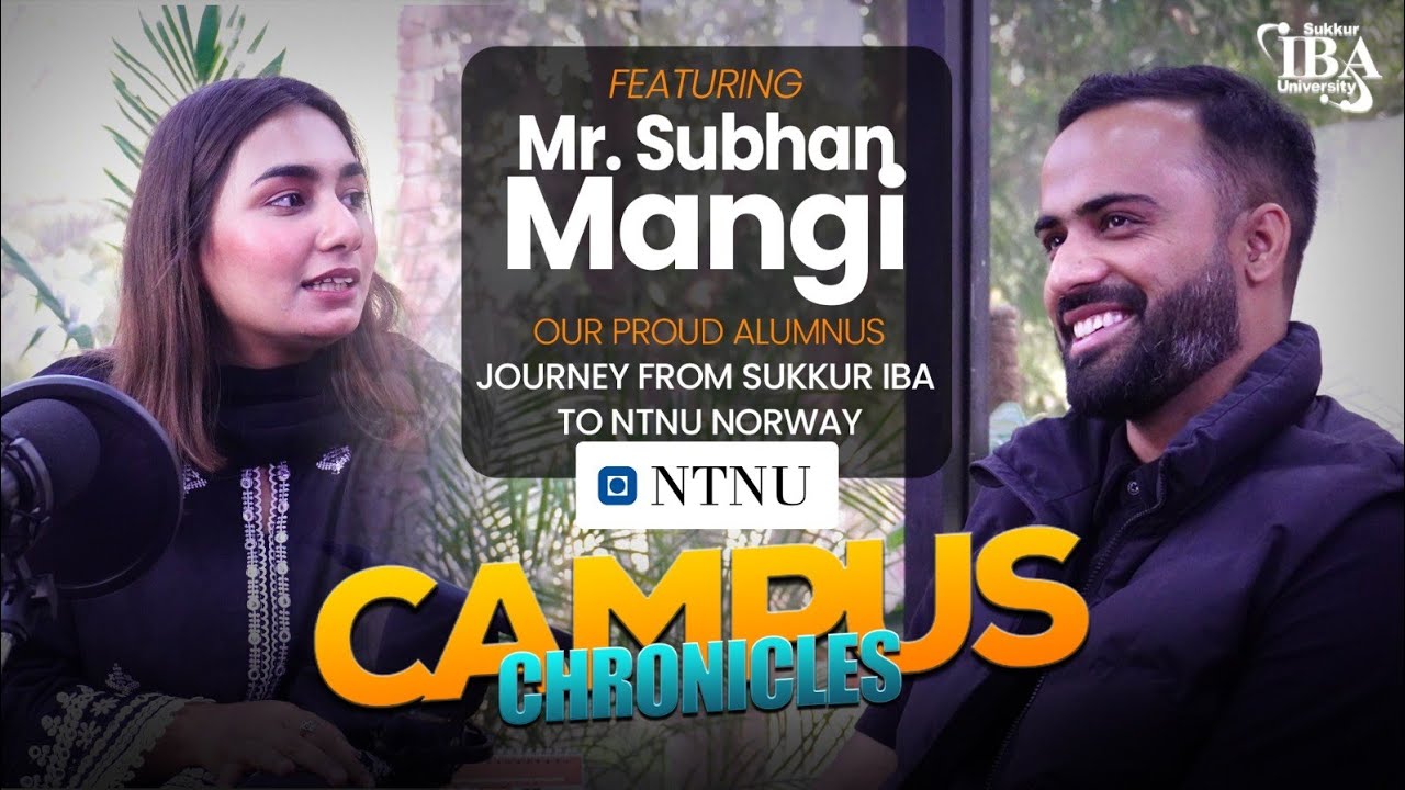 Talk with our Proud Alumnus Mr Subhan Mangi | Journey From Sukkur IBA to NTNU Norway