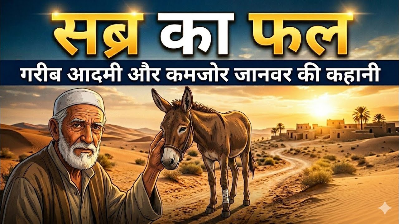 सब्र का फल | गरीब आदमी और कमजोर जानवर की कहानी | Islamic Moral story #hindistories