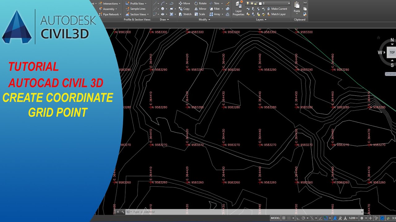 Autocad Civil 3D Create Coordinate Grid Points