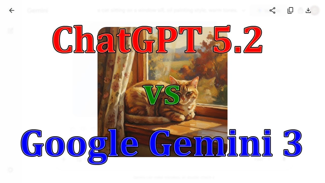 ChatGPT 5.2 vs Google Gemini 3 for Art Generation