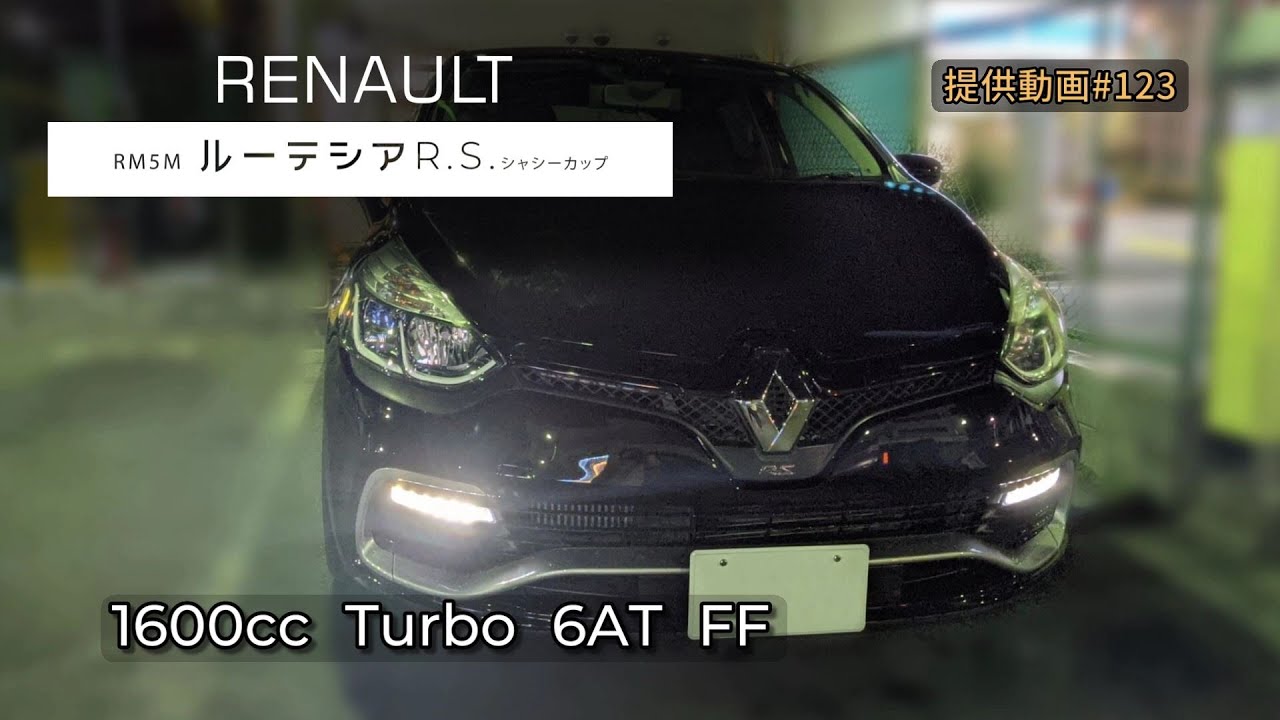ルノー・ルーテシアR.S.シャシーカップ'14  フル加速  巡航回転数  エンジン始動　Renault  LUTECIA