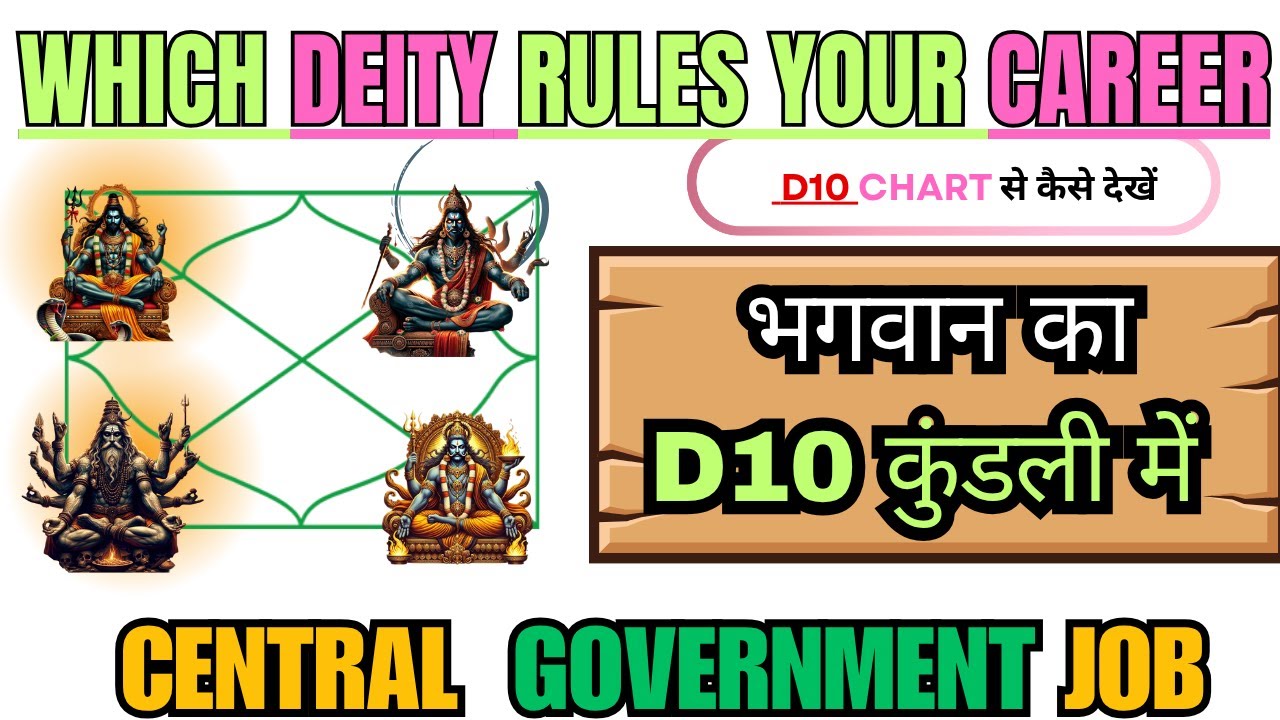 Which Deity Rules Your Career | How to Read D10 Career Chart | dashamsha secrets #d10 #d10chart