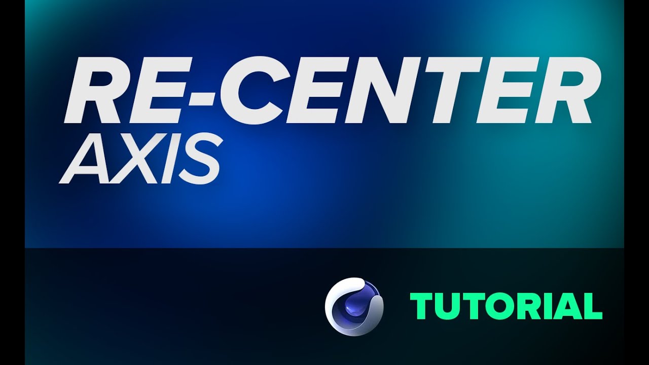 How To Use The Axis Center Tool Properly in Cinema 4D