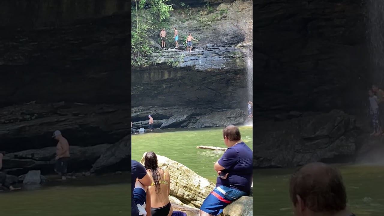 Greeter Falls cliff jump.
