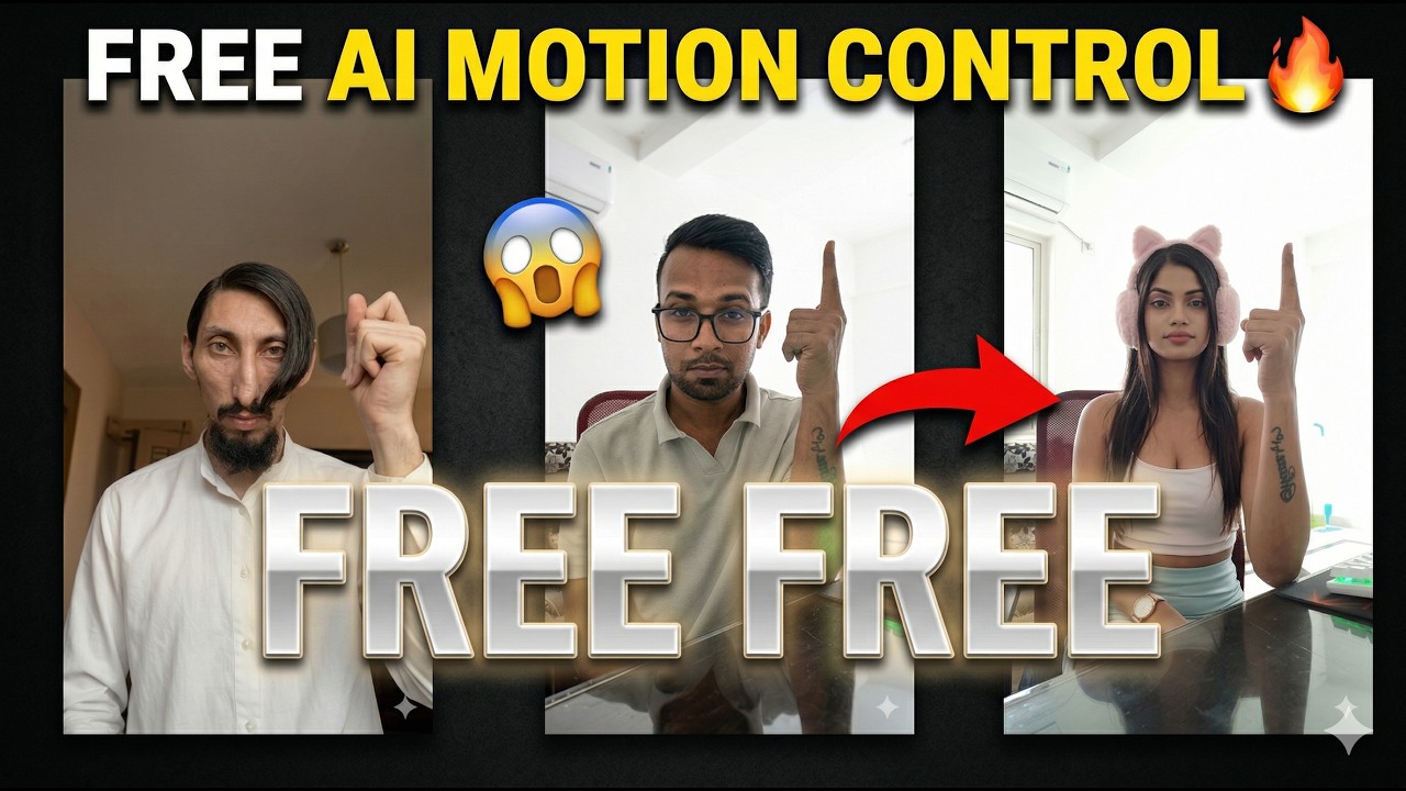 Free Motion Control | Ai Motion Control Free | New Ai Motion Trend Tutorial | Free Kling Ai Video