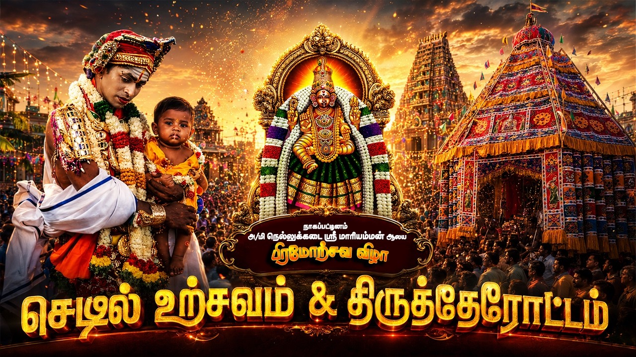 🔴Live : செடில் உற்சவம் & திருத்தேரோட்டம்  | நாகை நெல்லுக்கடை ஸ்ரீ மாரியம்மன் ஆலய பிரமோற்சவ விழா