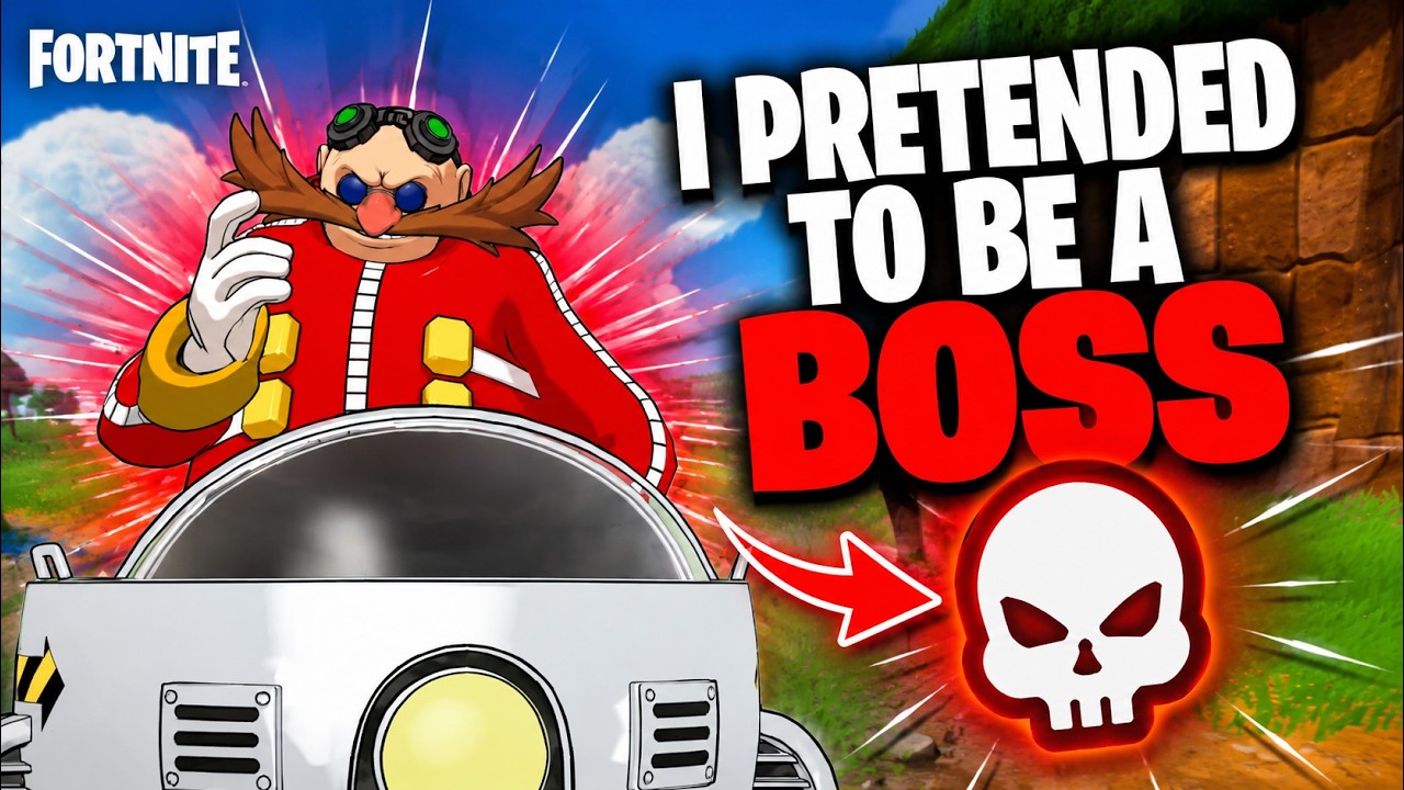 I pretended to be the Dr. Eggman Boss in Fortnite!