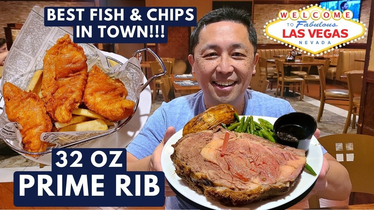 Hidden Gem in Las Vegas! | Ellis Island Casino BEST 32 oz Prime Rib and Fish & Chips!!!