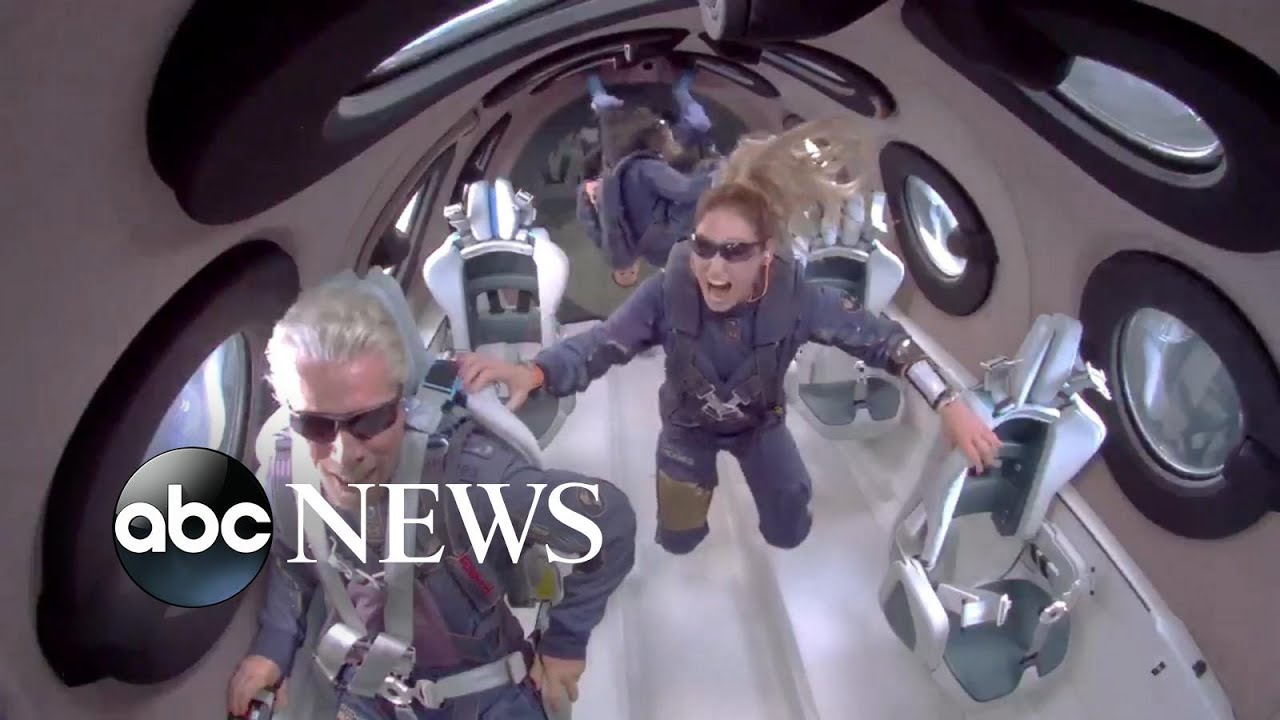 Richard Branson makes historic spaceflight