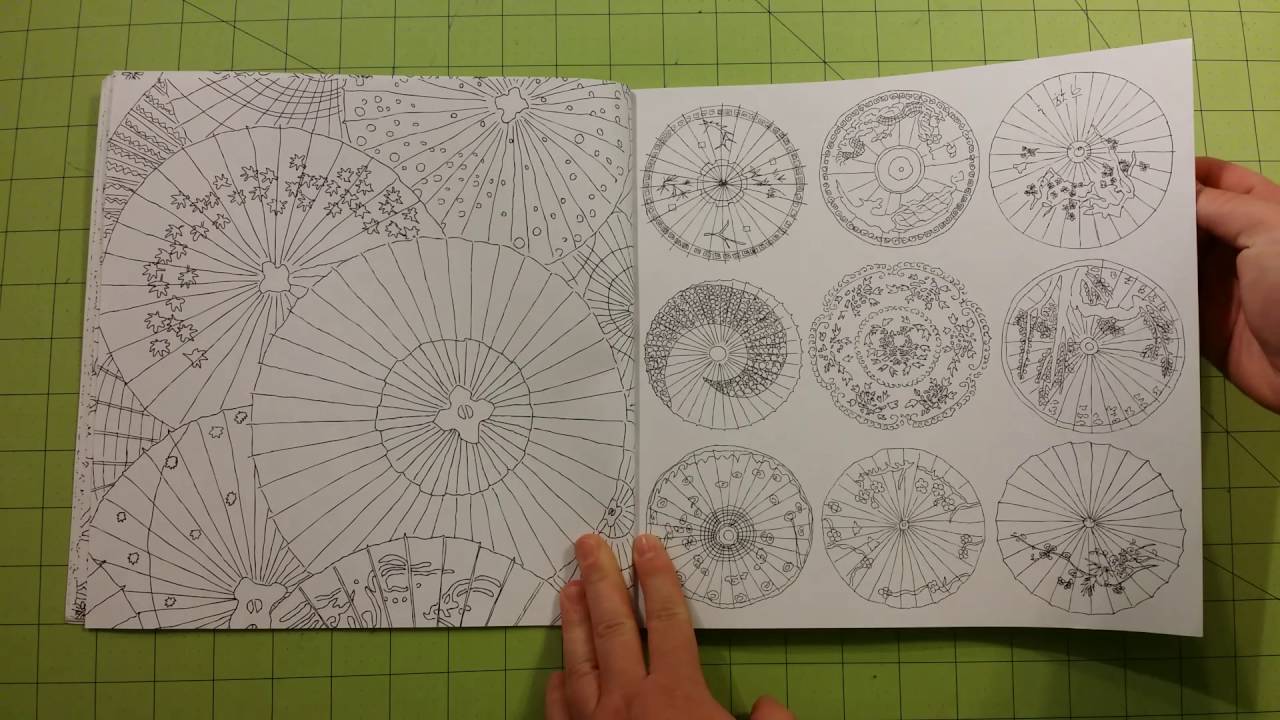 The Secret tokyo Color your way to calm adult coloring book review flip through