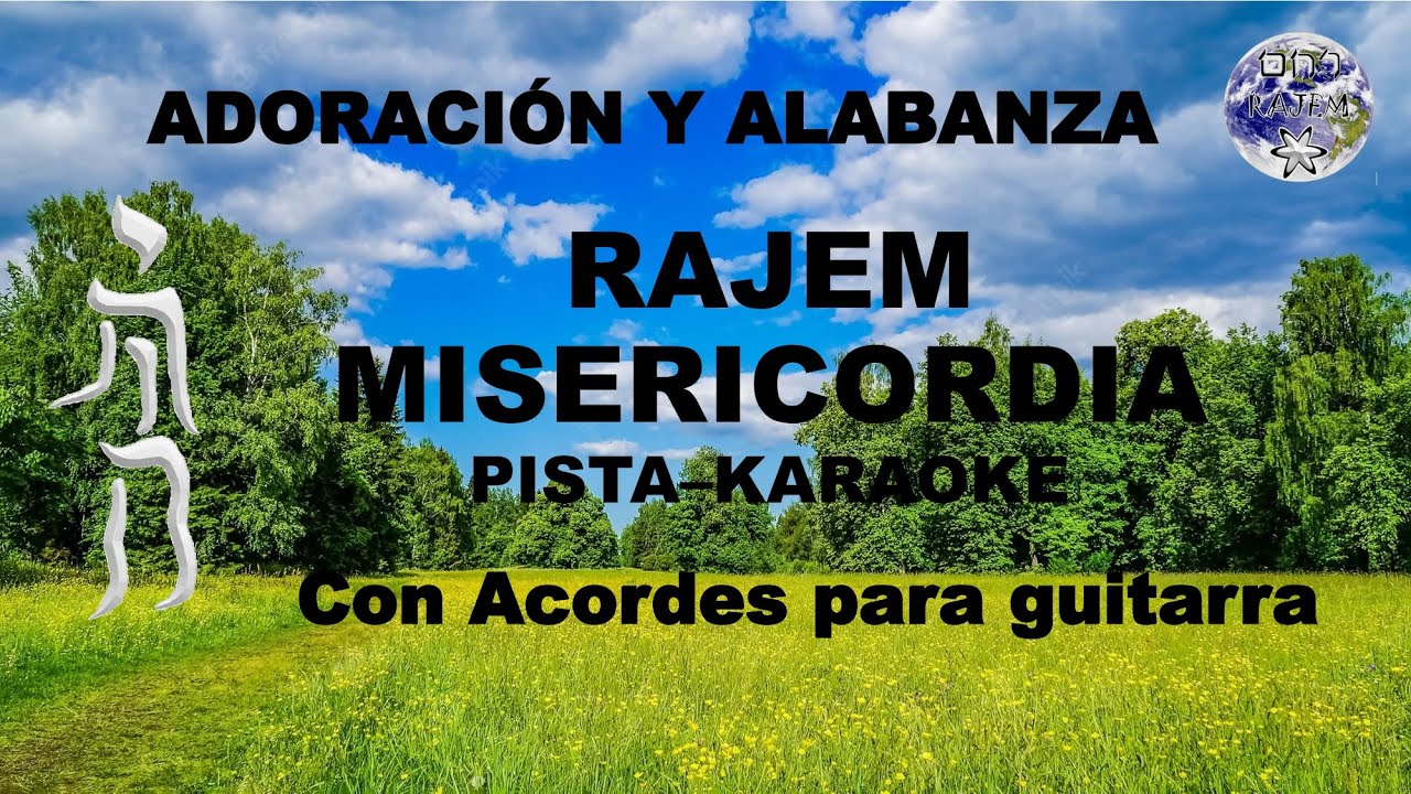 Rajem - Misericordia - Pista Karaoke con acordes