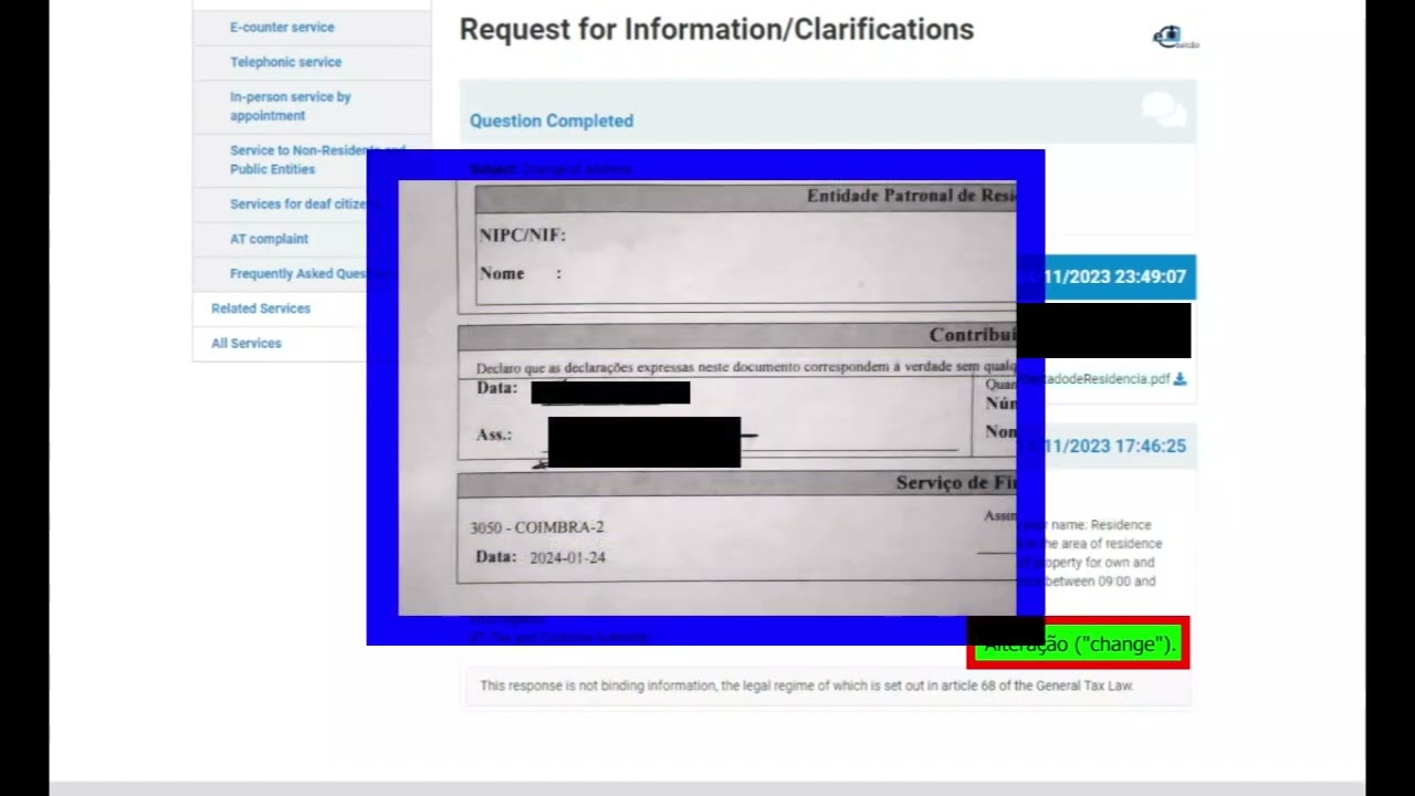 How to change your NIF address to Portugal and how to change again if you move to another location