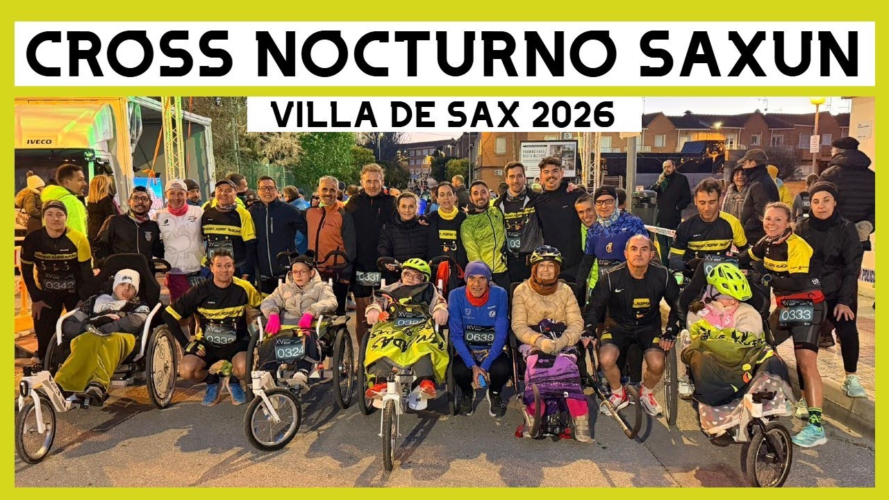 🏃🏽‍♀️CROSS NOCTURNO SAXUN VILLA DE SAX 2026 🏃🏽‍♂️#running #sax #correr