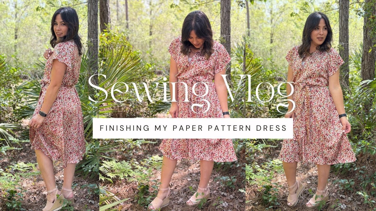 Sewing Vlog- Finishing My First Paper Pattern Sew!!! Simplicity S9041