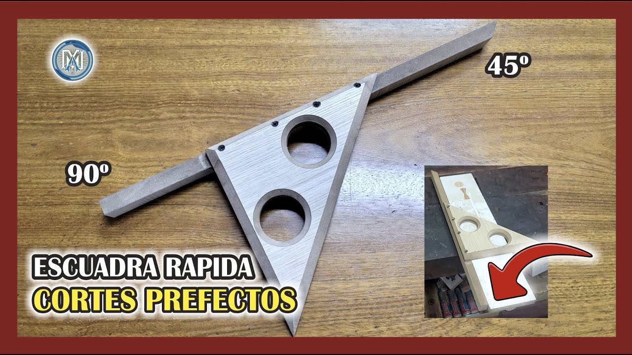 No Sabia cuanto la Necesitaba hasta que la fabriqué! Escuadra Rápida Cortes PERFECTOS a 90 y 45º