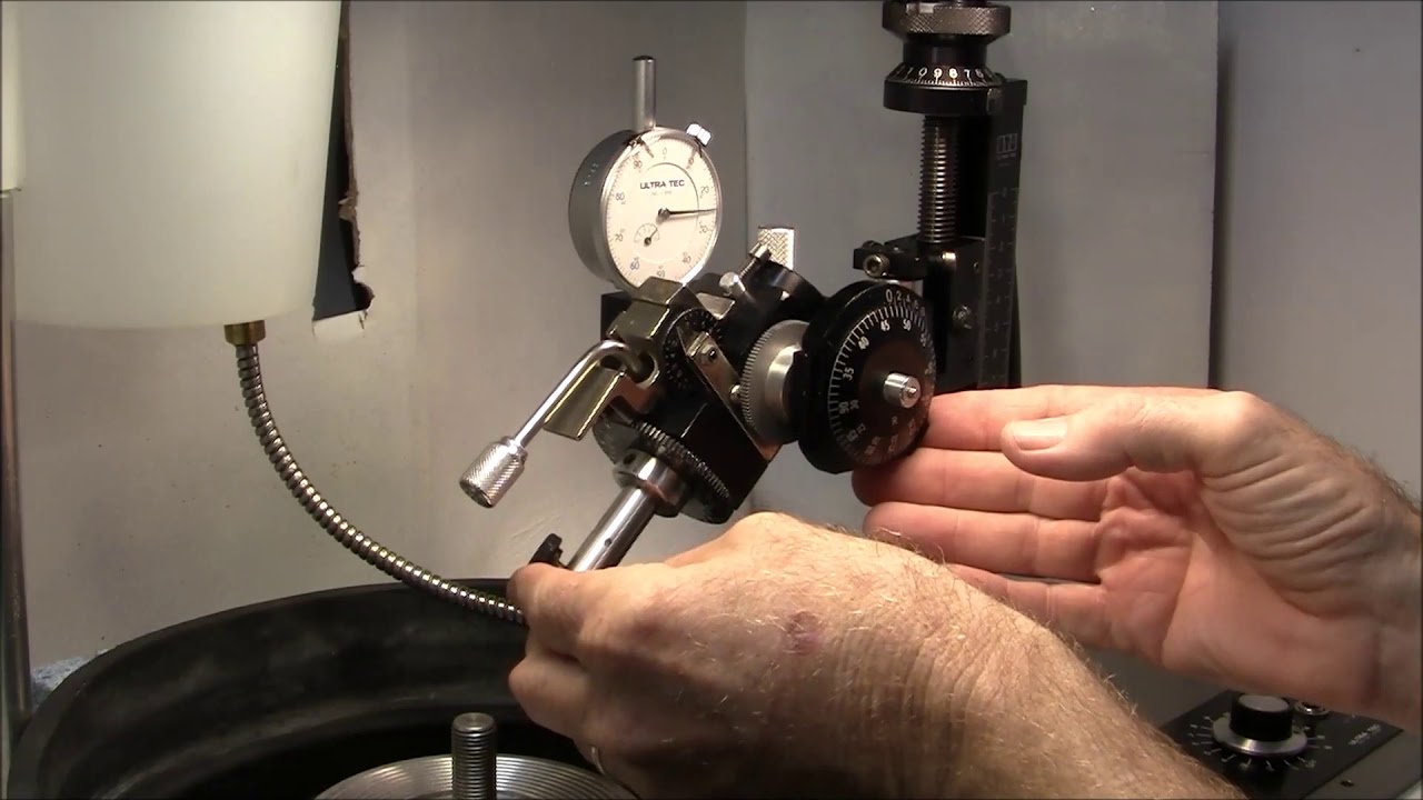 Ultra tec faceting machine depth of cut gauge install.