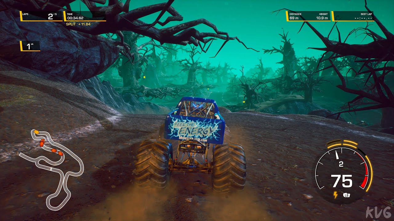 Monster Jam Steel Titans 2 - Blue Thunder - Gameplay (PC UHD) [4K60FPS]