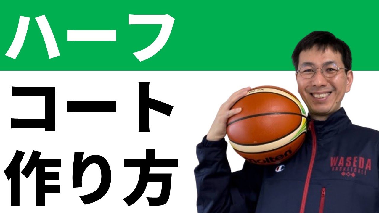 ハーフコートオフェンスの作り方　３つの手順【バスケの大学・三原学】