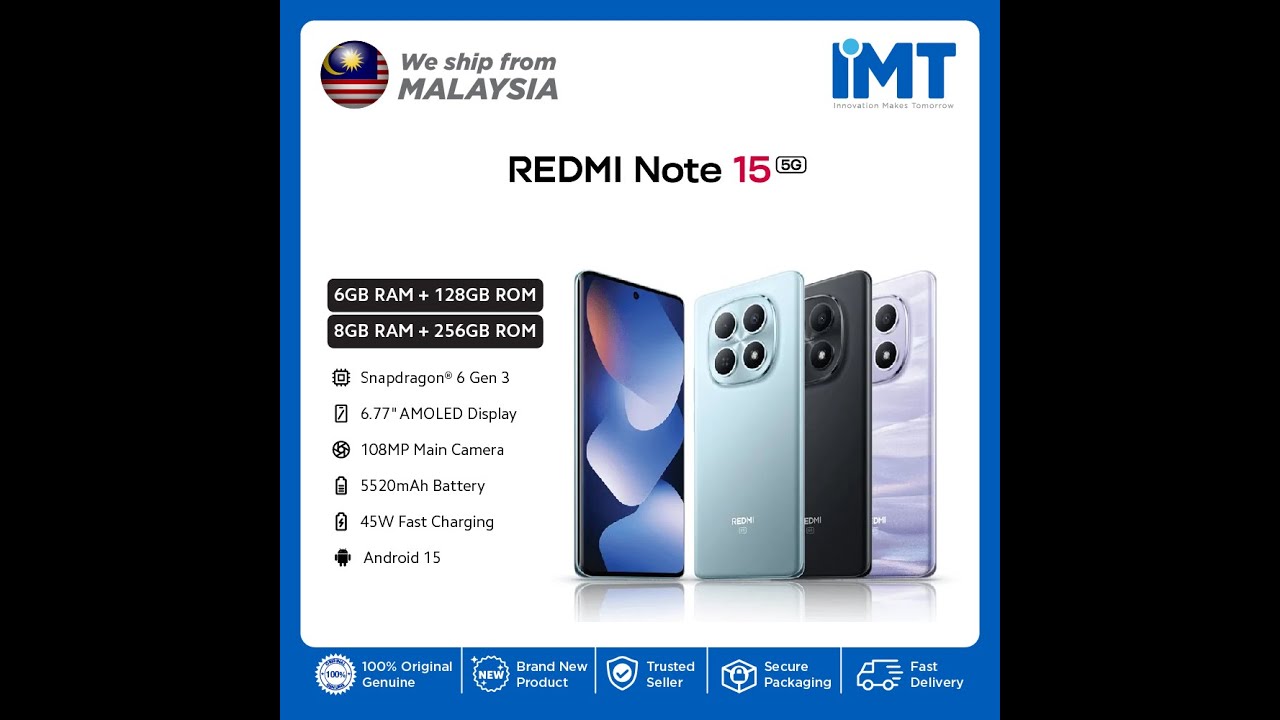 Redmi Note 15 5G Smartphone | It's Titan Tough