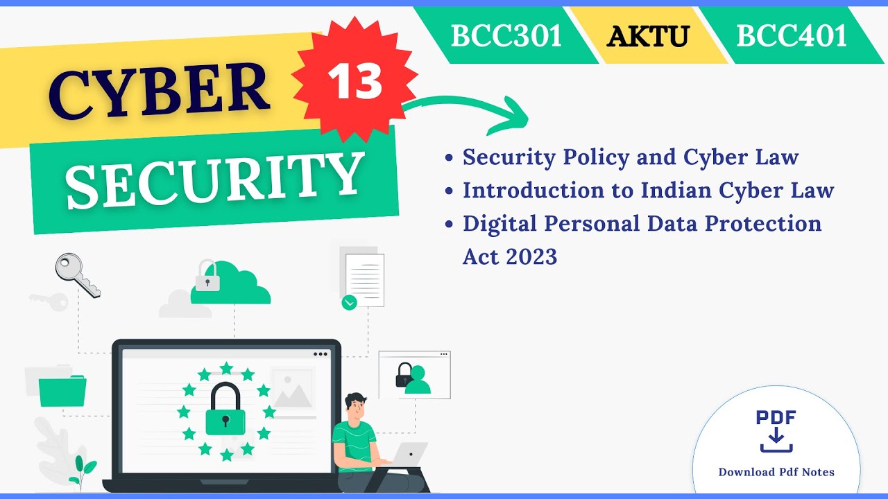 Security Policy and Cyber Law | Digital Personal Data Protection Act 2023 | Indian Cyber Law  | AKTU