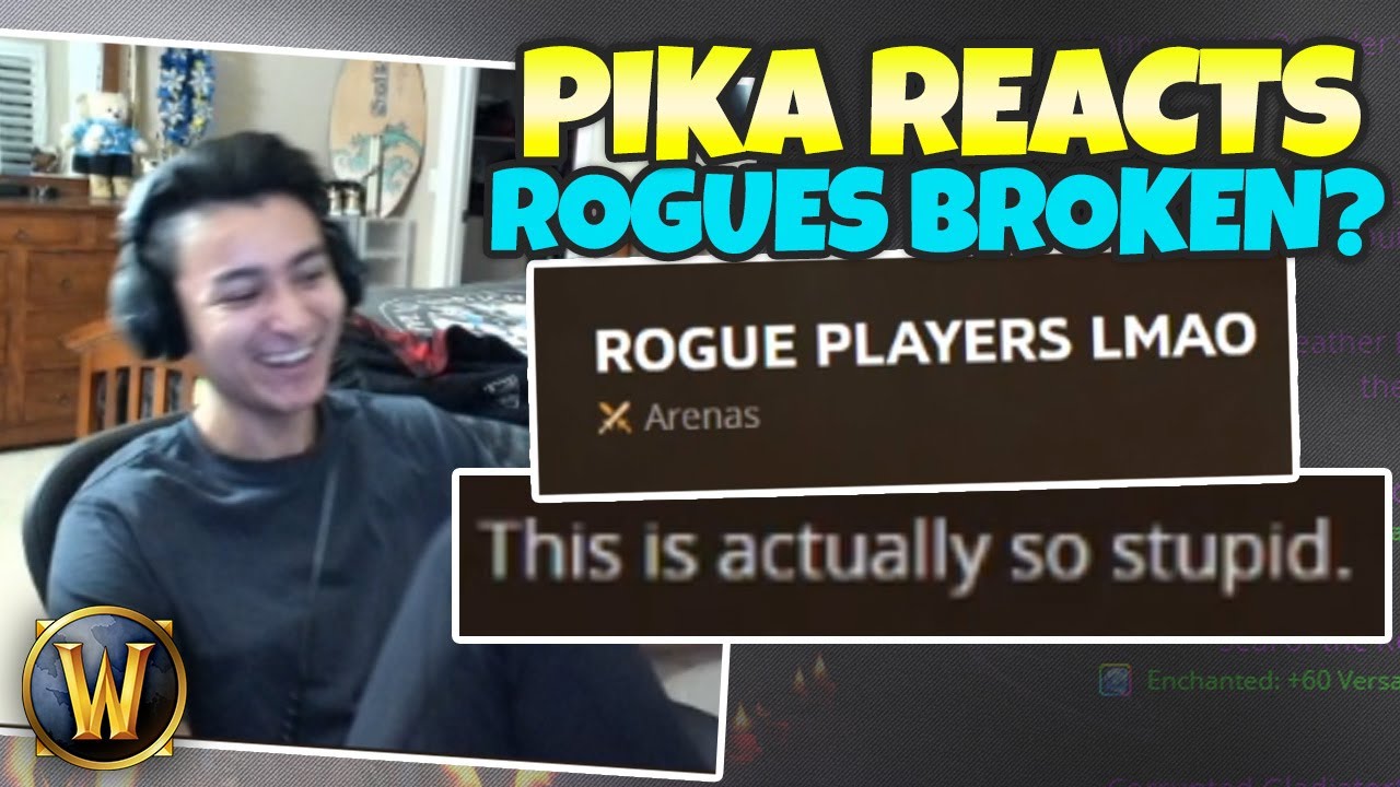 Pikaboo реагирует на «слом» разбойников, сражаясь со всеми 1 на 2 | WoW Arena