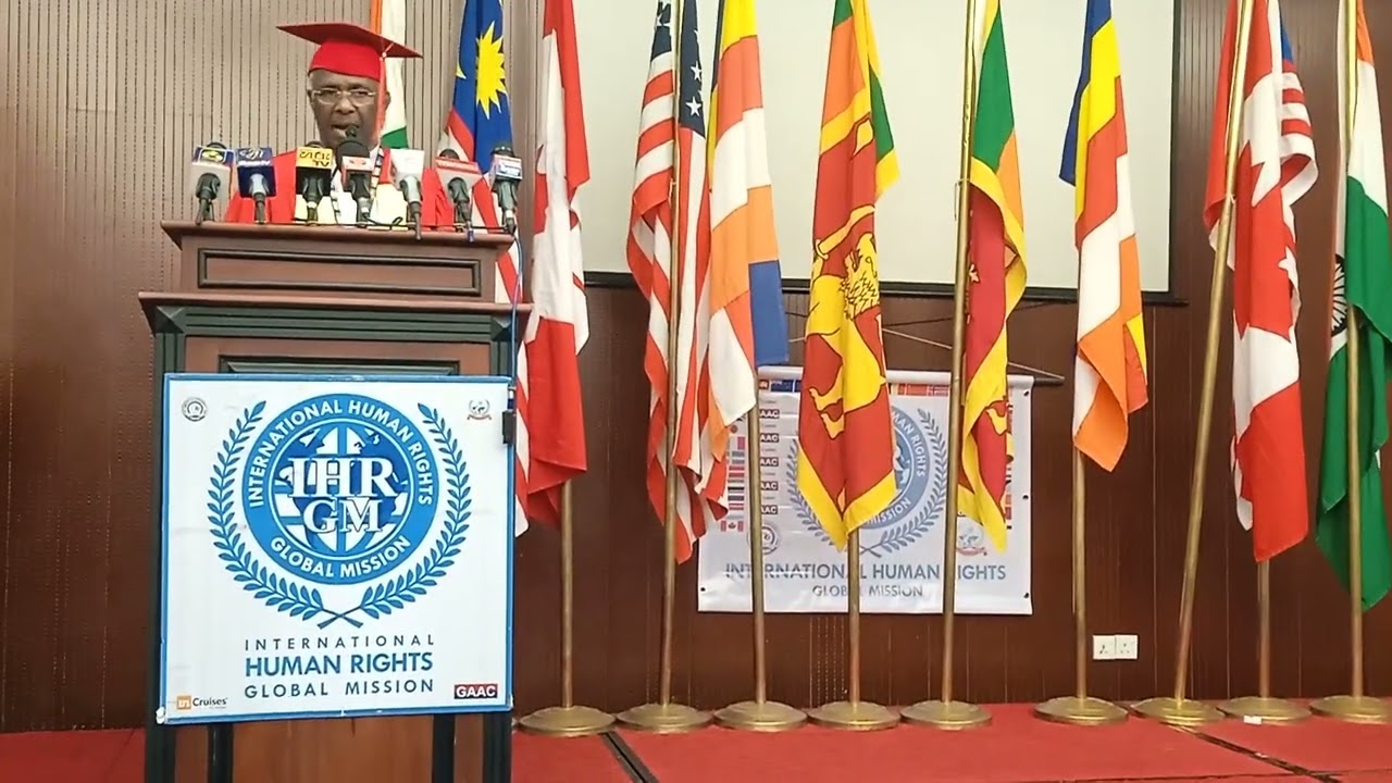 INTERNATIONAL HUMAN RIGHTS GLOBAL MISSION @ihrgm  DR.SUDATH DEVAPURA @BMICH # PEACE SUMMIT 2024