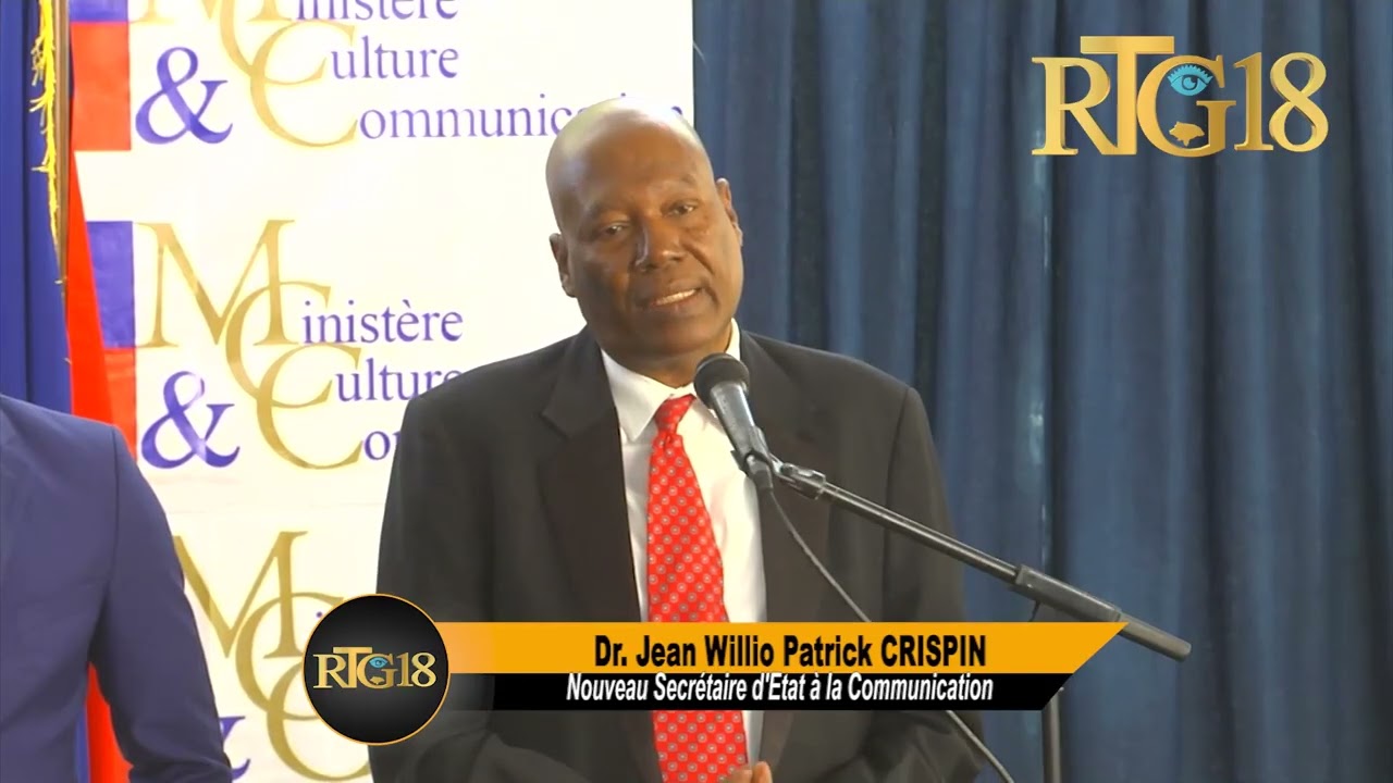 Enstalasyon Dr. Jean Willio Patrick CRISPIN kòm sekretè deta kominikasyon.