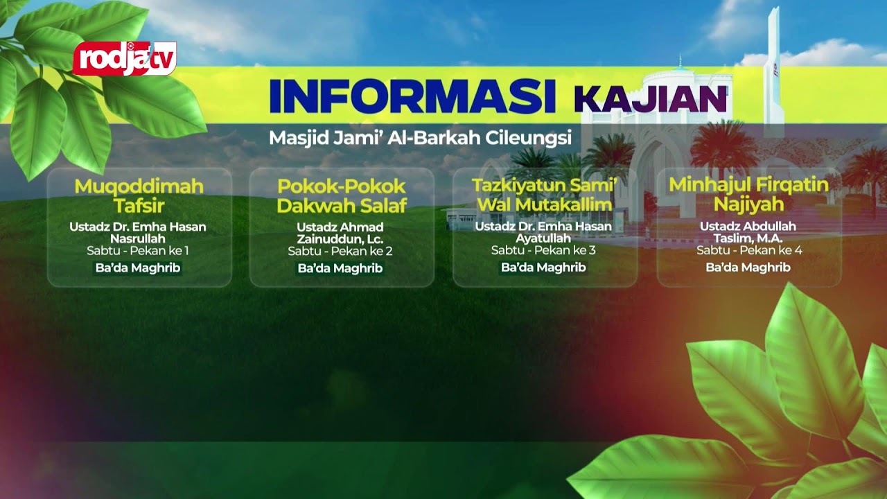 [LIVE] Syaikh Dr. Muhammad Hisyam Thahiri - Kajian Ba'da Subuh