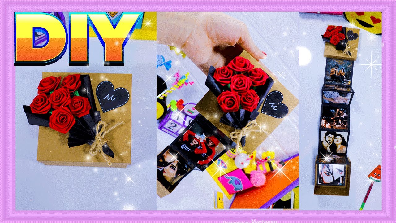 هديه اقتصاديه من الورق - بوكس الصور Diy Gift Box ldea