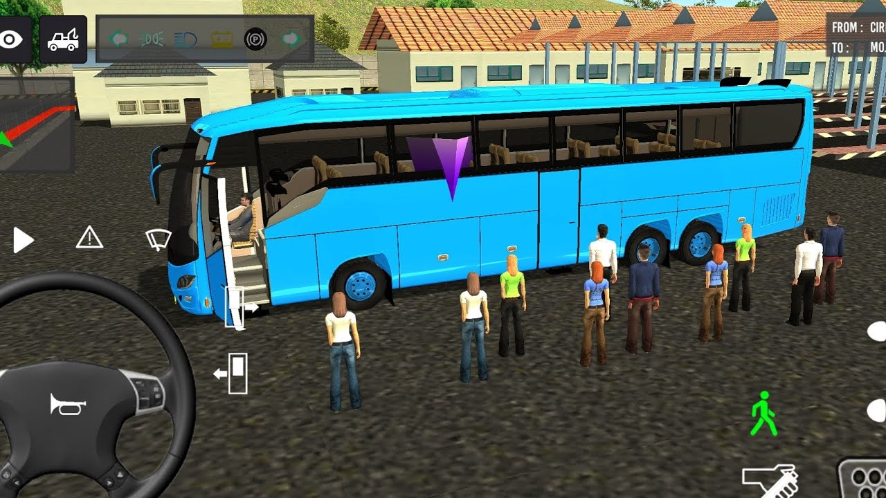 Forgot the Passenger| Returned the Bus | Bus Simulator Game#viral #automobile #games  #gaming 