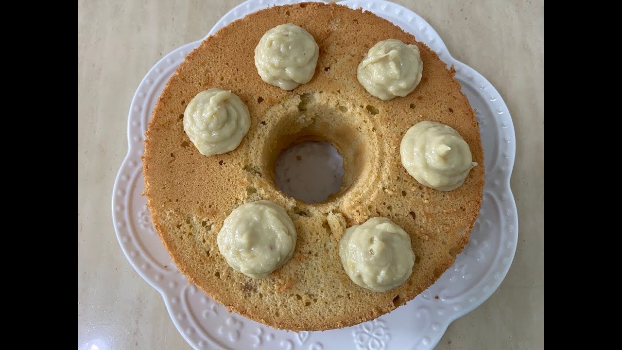 榴莲戚风蛋糕 Durian Chiffon Cake