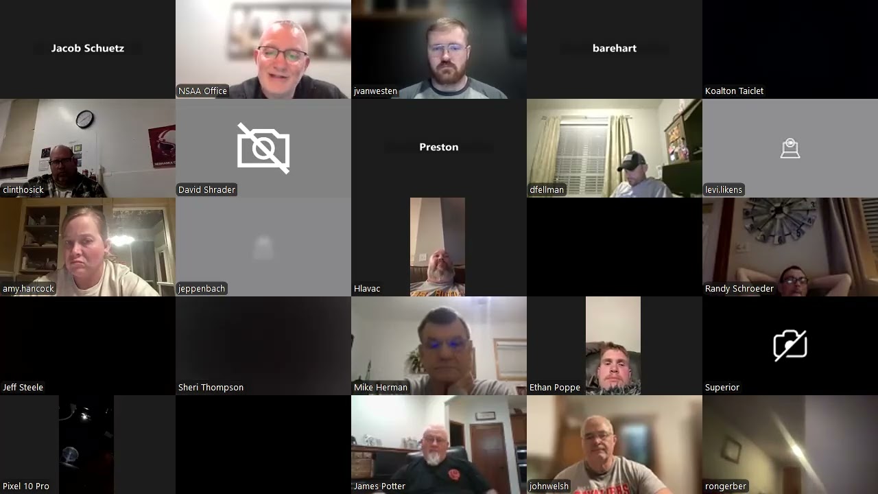 2026 NSAA State Wrestling Coaches Zoom Meeting