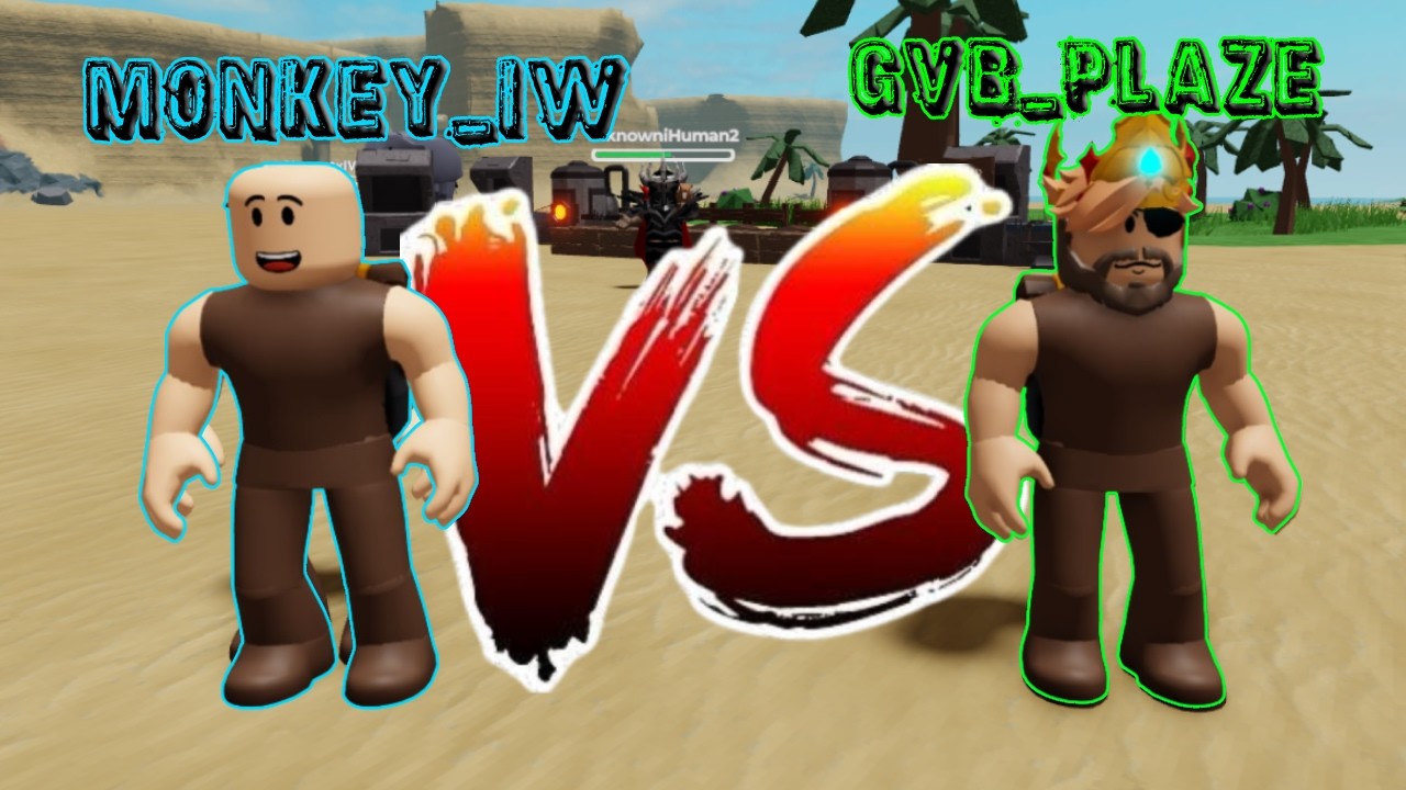1V1 WITH GVB NOOB Roblox the survival game!