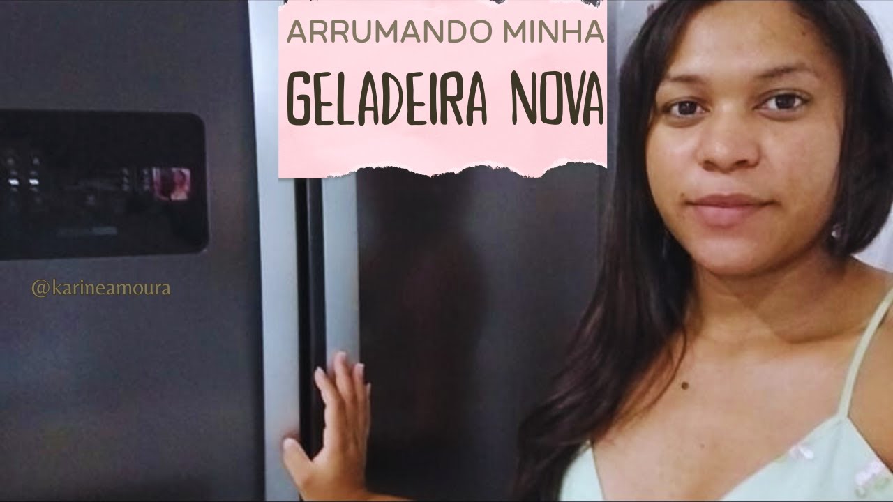 Geladeira Nova da Brastemp BRL85E  Primeira Organização – Como Ficou em Cima e Embaixo