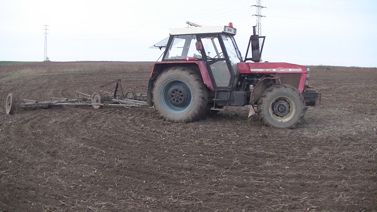 Zetor Crystal 16145 hrabe ale jede / vláčení / Wtopa Zetor / Farmvlog #4
