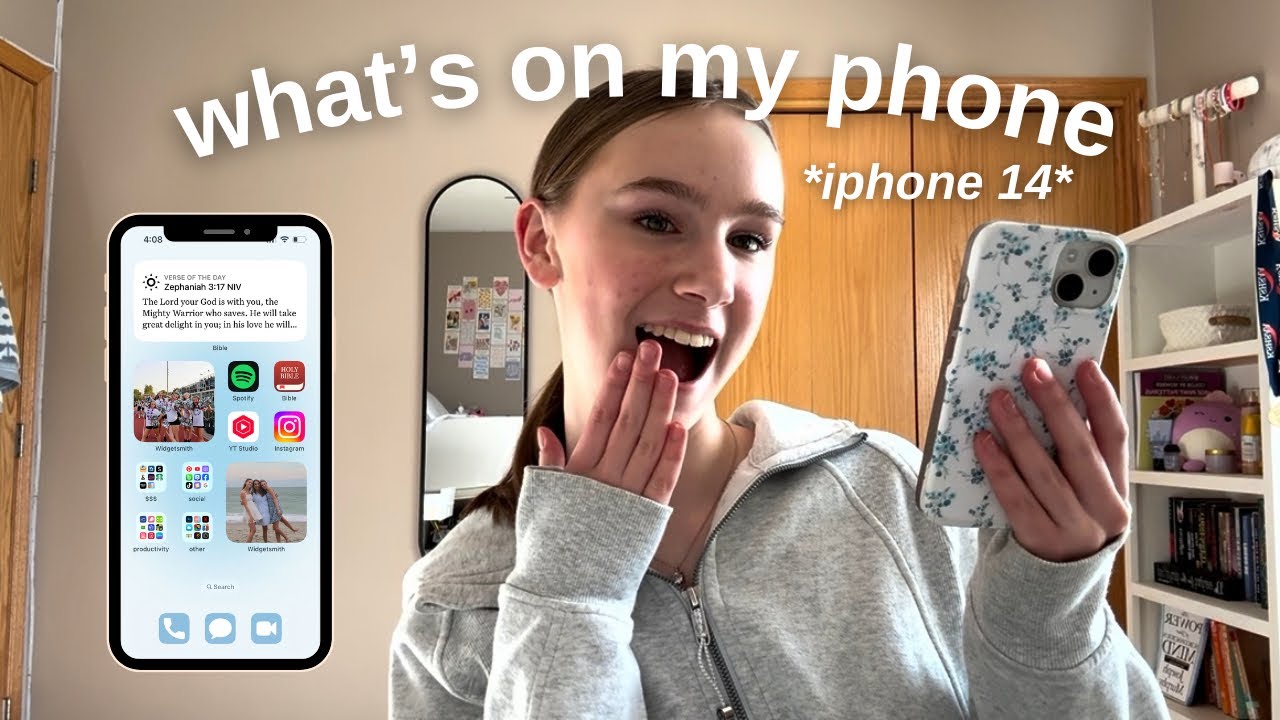 WHAT’S ON MY IPHONE 14 | widgets + apps