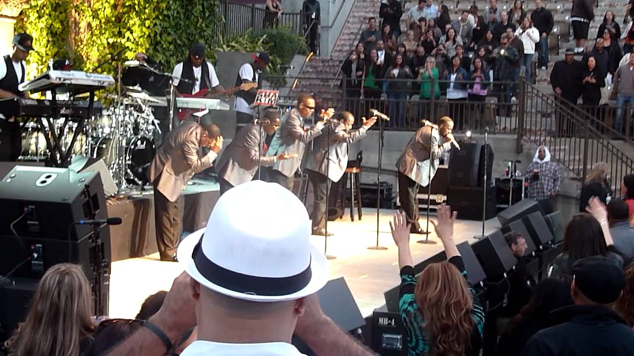 New Edition performing 