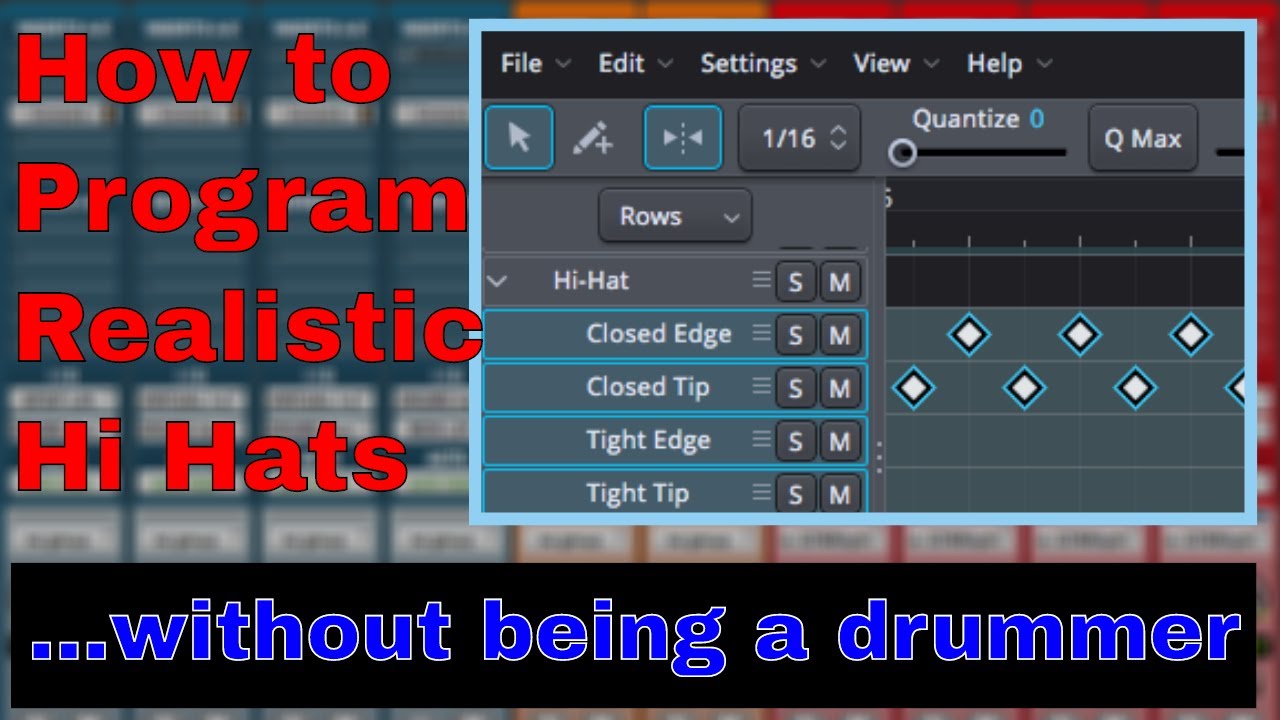 How to program realistic hi hats for pop punk without being a drummer
