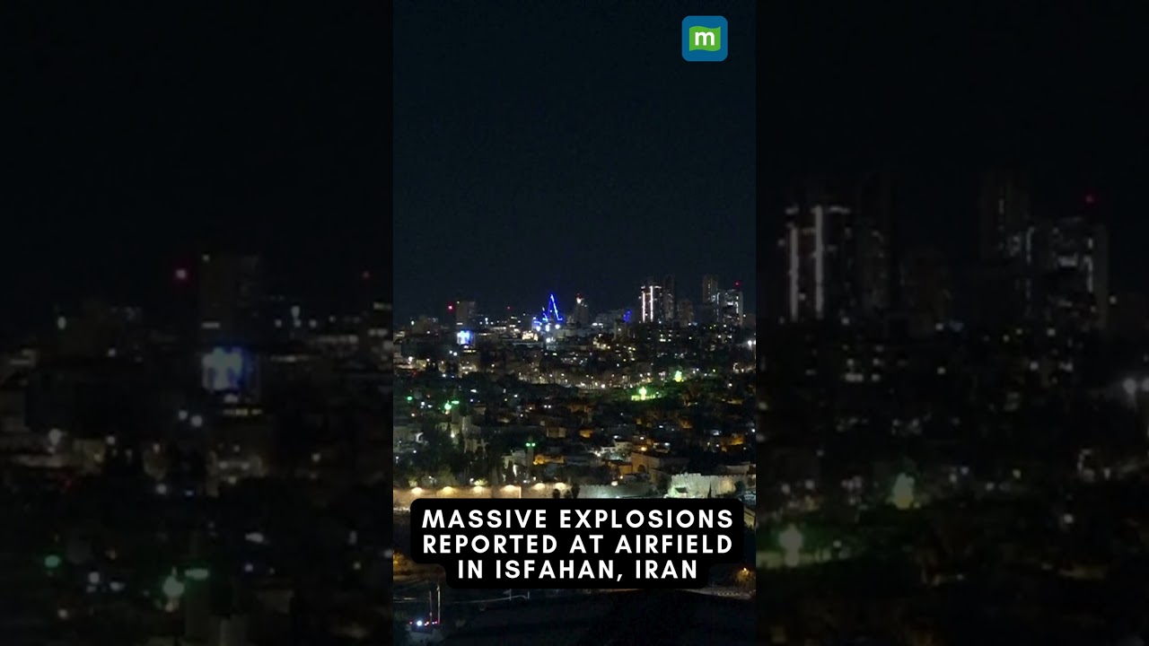 Massive Explosions Reported at Airfield in Isfahan, Iran #iranattacks #warnews #shorts