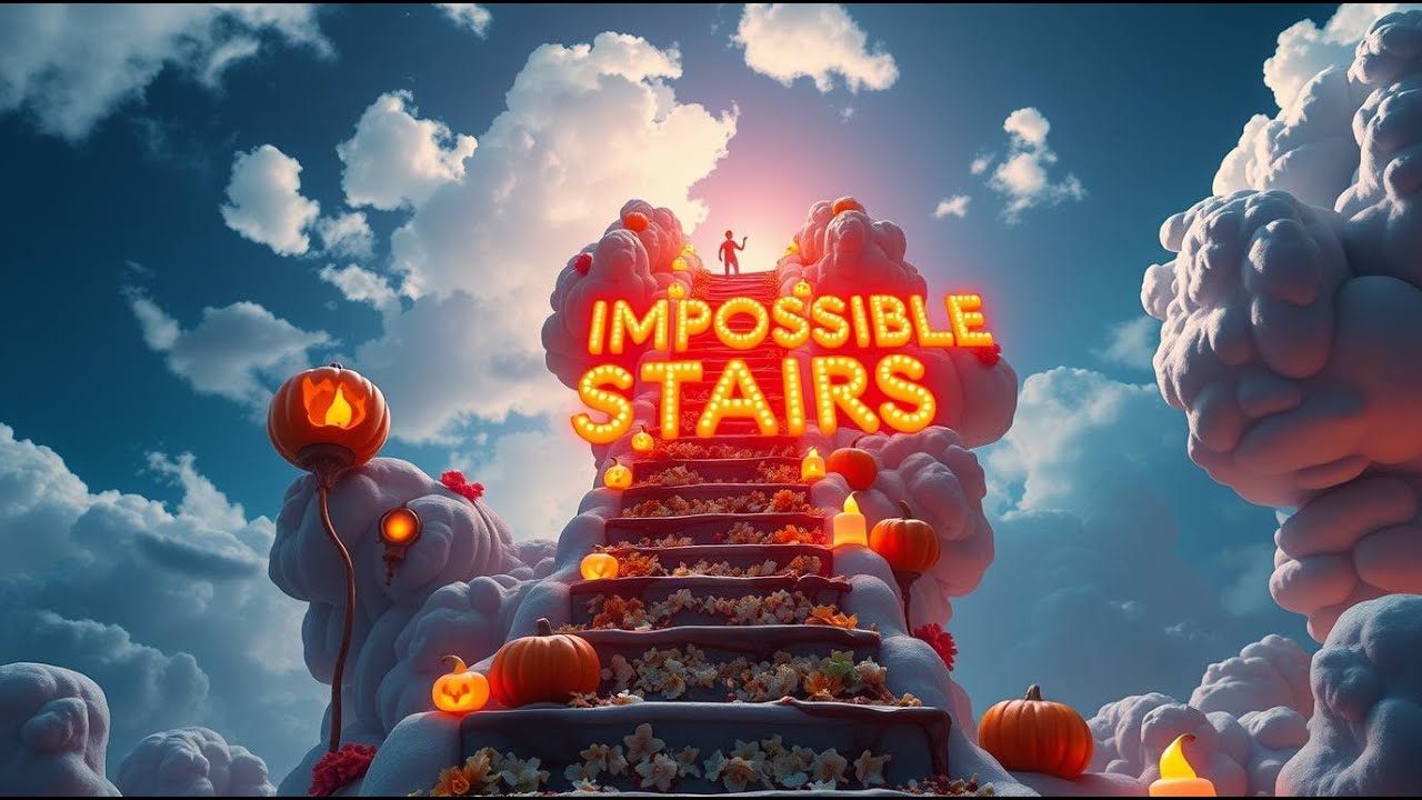 The Fantasy Stairs of Ice Cream & Flowers | Surreal AI Adventure | 4K Ultra 🔥